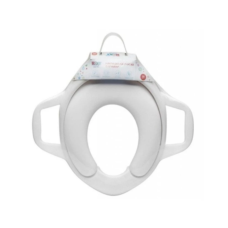 Адаптер для унитаза Roxy Kids RTS-622, с ручками, белый Адаптер для унитаза Roxy Kids RTS-622, с ручками, белый