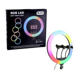 Лампа кольцевая RGB Led MJ45
