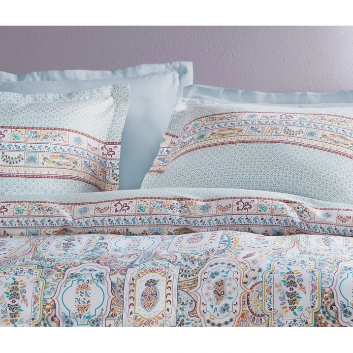 Комплект постельного белья Yataş Stella, пододеяльник 200х220 см, простыня 260х240 см, наволочка 50х70 см (2 шт), двуспальный, тенсель, розовый