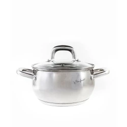 Кастрюля Hom-me 101536, 18 см, 2.5 л, нержавеющая сталь, серебристый