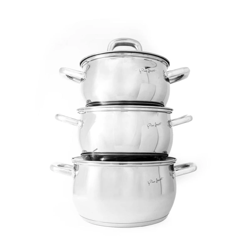 Кастрюля Hom-me 101536, 18 см, 2.5 л, нержавеющая сталь, серебристый