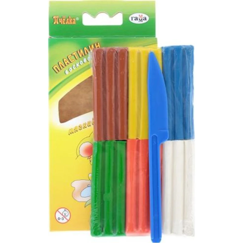 Пластилин Гамма Пчелка, 6 цветов Пластилин Гамма Пчелка, 6 цветов