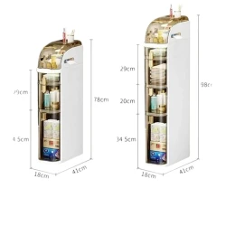 Шкаф для ванной smil_1465, пластик, 41x18x98 см