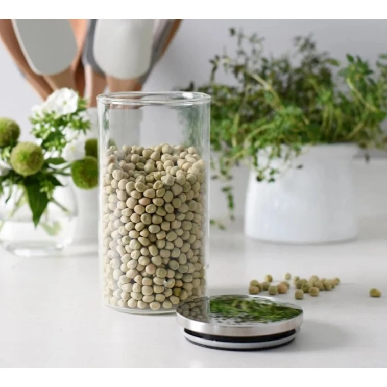 Səpələnən məhsullar üçün banka 3133, şüşə/metal, şəffaf, 320 ml