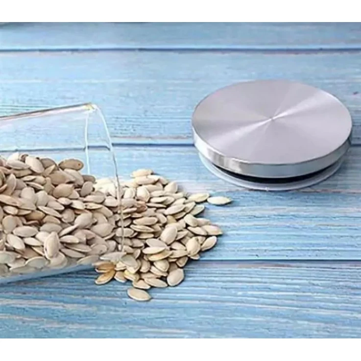 Səpələnən məhsullar üçün banka 3133, şüşə/metal, şəffaf, 320 ml