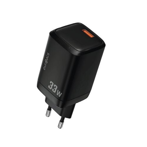 Головка-адаптер USB 33W EUROACS EU-MQ350 BLK