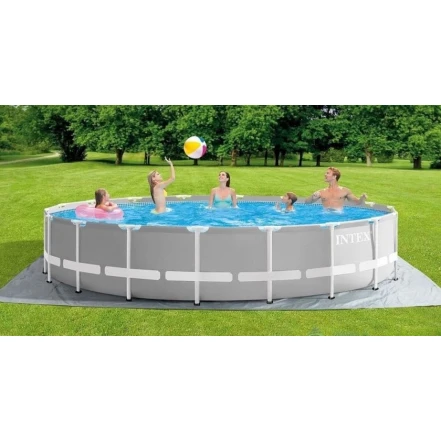 Бассейн каркасный Intex H26225588732NP, 549x122 см, 24311 л, серый