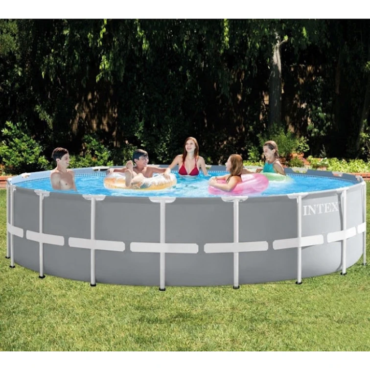 Бассейн каркасный Intex H26225588732NP, 549x122 см, 24311 л, серый