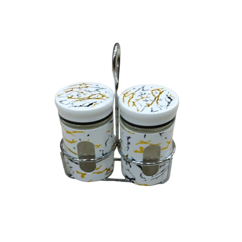 Набор солонок DF80, 2 шт, белый, 9х10 см