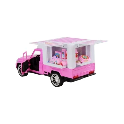 Fast food və dondurma üçün musiqi avtobusu MR-900, çəhrayı, 11x29.5x14 sm