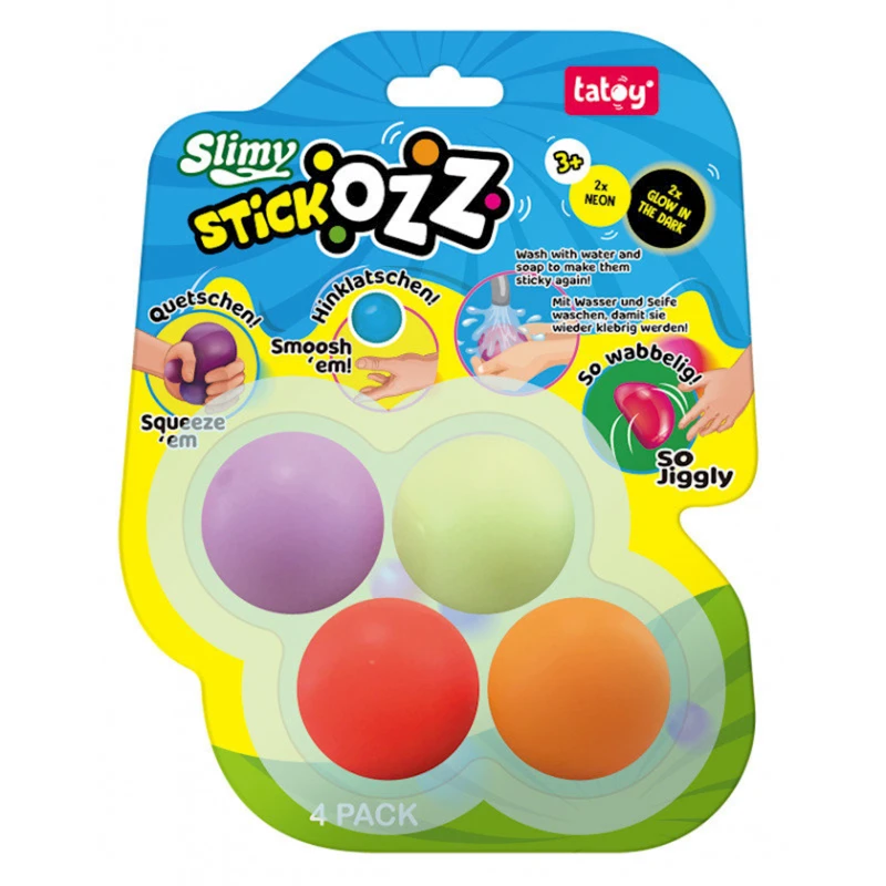 Набор игрушек-антистресс Slimy Stick Ozz, 4 шт, товар в ассортименте