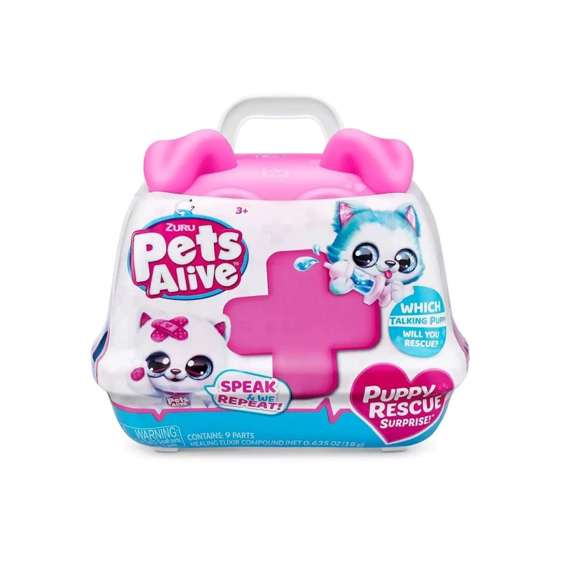 Мягкая интерактивная игрушка Zuru Pets Alive Puppy Rescue Surprise 9540, товар в ассортименте
