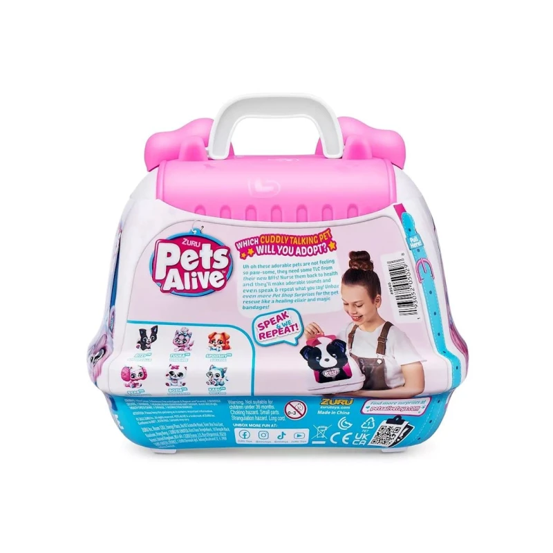 Мягкая интерактивная игрушка Zuru Pets Alive Puppy Rescue Surprise 9540, товар в ассортименте