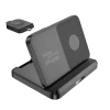 Зарядное устройство Hoco 3 in 1 Foldable Desktop Stand CQ7 Black Зарядное устройство Hoco 3 in 1 Foldable Desktop Stand CQ7 Black