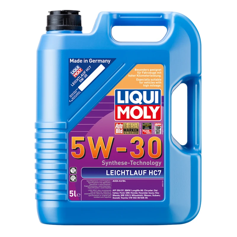 Моторное масло Liqui Moly Leichtlauf HC7 5W-30, 5 л Моторное масло Liqui Moly Leichtlauf HC7 5W-30, 5 л