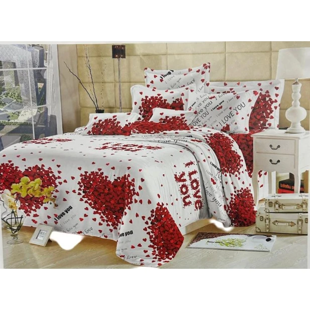 Yataq dəsti Sahara SHA-0000472, yorğan üzü 160x240 sm, mələfə 160x220 sm, 1 əd yastıq üzü 50x70 sm, birnəfərlik, satin, rəngbərəng