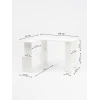 Компьютерный стол Letta ЛДСП, белый, 62х40х110 см Компьютерный стол Letta ЛДСП, белый, 62х40х110 см