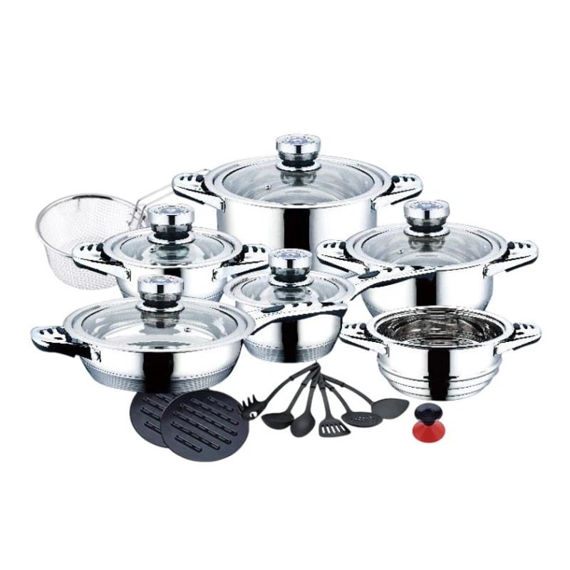 Набор кастрюль nh_55a00a, нержавеющая сталь, серебристый, 23 предметов Набор кастрюль nh_55a00a, нержавеющая сталь, серебристый, 23 предметов