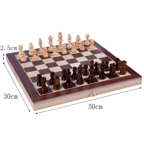 Şahmat Santolee 289613 taxta, maqnitli, 30x30 sm Şahmat Santolee 289613 taxta, maqnitli, 30x30 sm