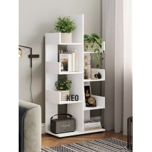 Stellaj 3563_L-M 2StellajKEOStellWh, 60x29,6x138,1 sm, LDSP, ağ