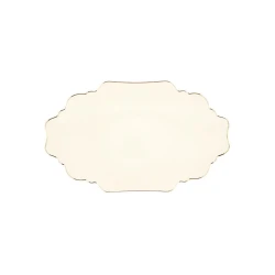 Тарелка Porland Tide Altın Yaldız, фарфор, белая, 24 см