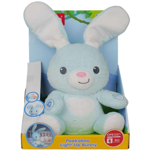 İnkişaf etdirən oyuncaq dovşan Peekaboo Light-Up Bunny, 6+ ay İnkişaf etdirən oyuncaq dovşan Peekaboo Light-Up Bunny, 6+ ay