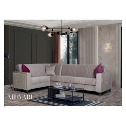 Угловой диван Stil Mebel Mirvari, 270/180x80x78 см, бежевый Угловой диван Stil Mebel Mirvari, 270/180x80x78 см, бежевый