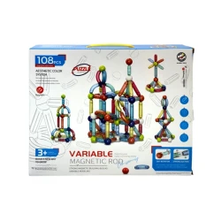 Магнитный конструктор Jiazhi Toys Variable Magnetic Rod, 108 предмета, 3+ года Магнитный конструктор Jiazhi Toys Variable Magnetic Rod, 108 предмета, 3+ года
