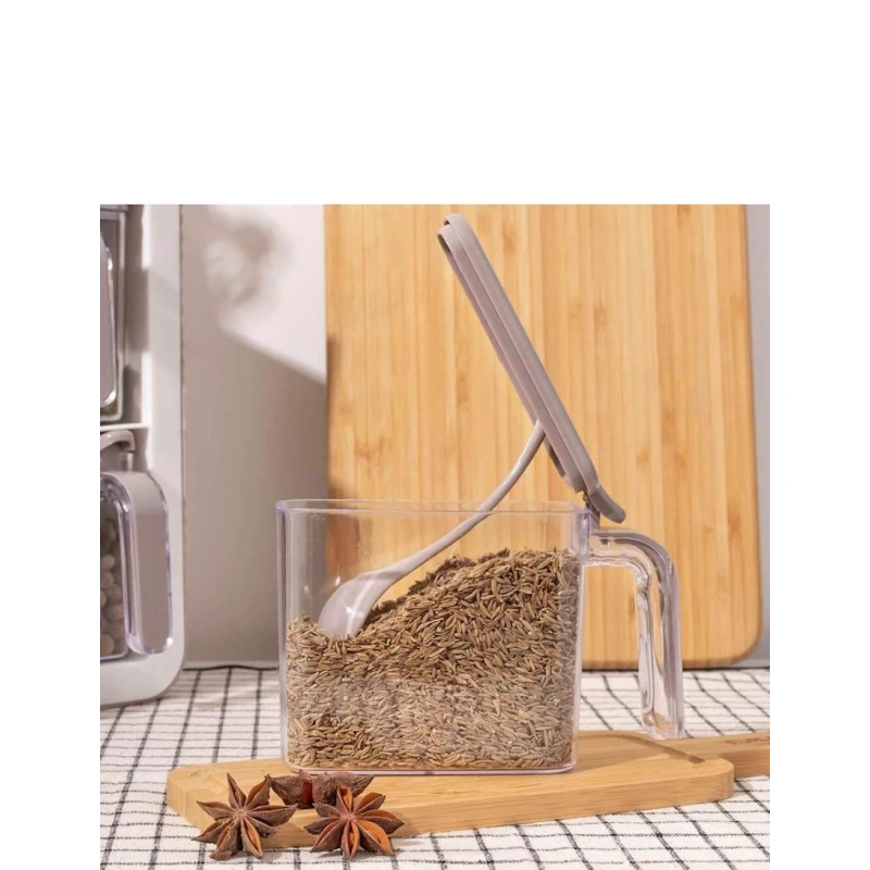 Ədviyyat üçün qab dəsti SS-242CWH, atlıq ilə, 9 ədəd