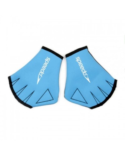 Akvafitnes üçün əlcəklər Speedo Aqua Glove S Qara/Göy