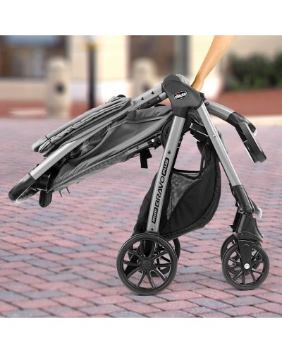 Uşaq arabası Chicco Mini Bravo Plus Slate, qara/boz