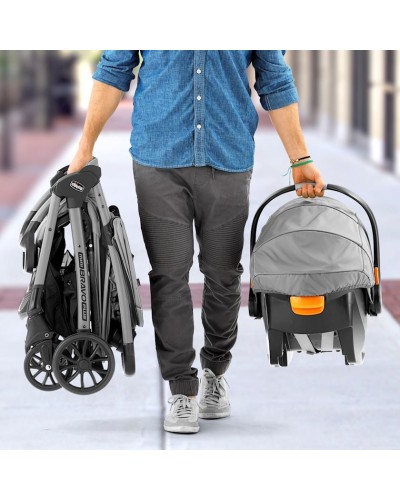 Uşaq arabası Chicco Mini Bravo Plus Slate, qara/boz