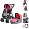 Коляска для кукол 2 в 1 M5046, pозовая