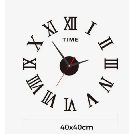 Divar Saatı Diy Clock Silver ZH019-3 Divar Saatı Diy Clock Silver ZH019-3