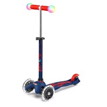 Uşaqlar üçün samokat Micro Mini Deluxe Magic LED Navy Blue MMD149