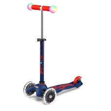 Uşaqlar üçün samokat Micro Mini Deluxe Magic LED Navy Blue MMD149