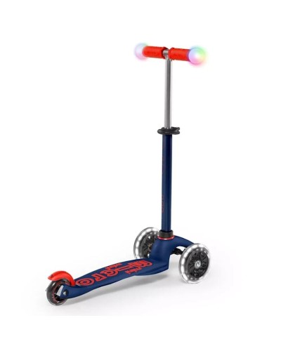 Uşaqlar üçün samokat Micro Mini Deluxe Magic LED Navy Blue MMD149