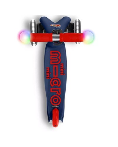 Uşaqlar üçün samokat Micro Mini Deluxe Magic LED Navy Blue MMD149