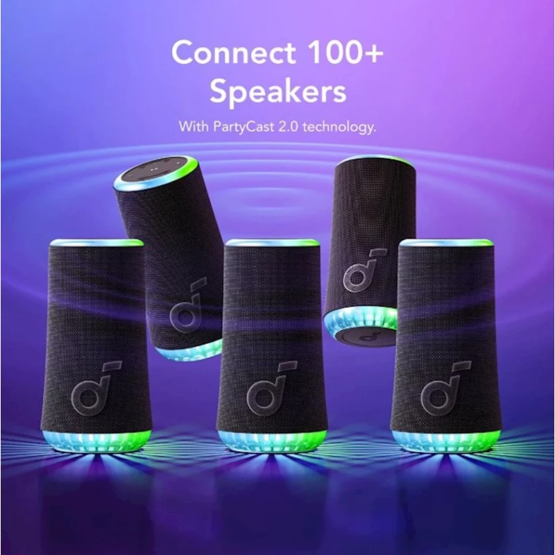Портативная колонка Anker Soundcore Glow Bluetooth Speaker Black (A3166011)