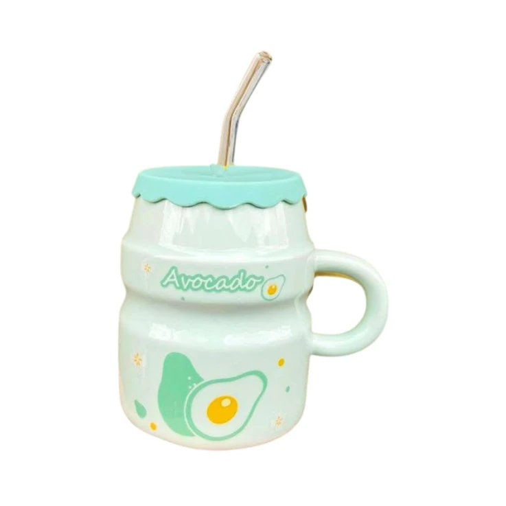 Fincan Avokado, yaşıl, 420 ml