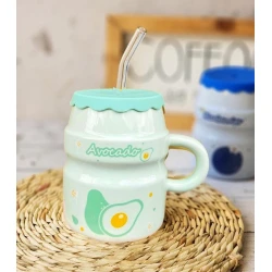 Fincan Avokado, yaşıl, 420 ml