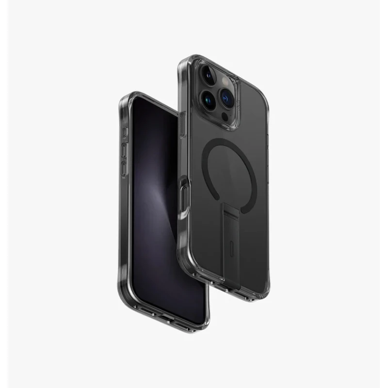 Чехол Uniq Eleva Case с алюминиевой подставкой для Apple iPhone 16 Pro Max Black