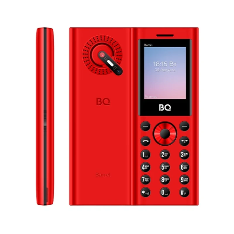Mobil telefon BQ 1858 Barrel Red/Black (4650229410638)