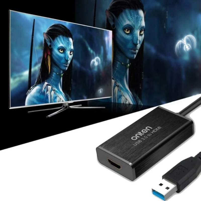 Адаптер Onten OTN-5202 USB to HDMI Адаптер Onten OTN-5202 USB to HDMI