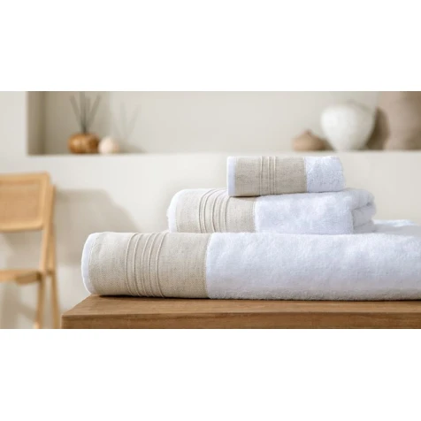 Полотенце банное Yataş Korin, 90х150 см, хлопок, белое