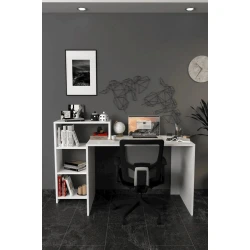 Письменный стол 12551118, ЛДСП, белый, 122x92x45 см Письменный стол 12551118, ЛДСП, белый, 122x92x45 см