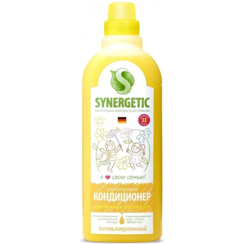 Кондиционер для белья Synergetic Цветочная фантазия, 1 л
