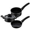 Набор посуды Emsan Nova, 4 предмета, гранит, черный