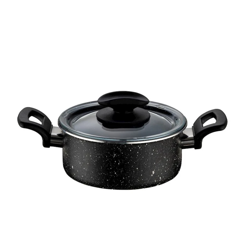 Набор посуды Emsan Nova, 4 предмета, гранит, черный