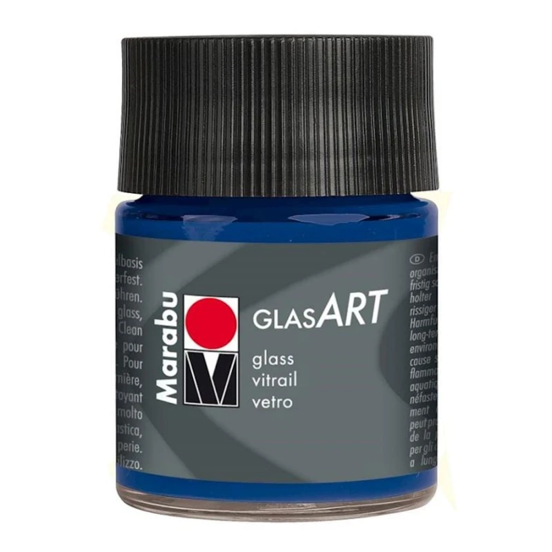 Краска витражная Marabu Glas Art 458 Parisian Blue 50 мл